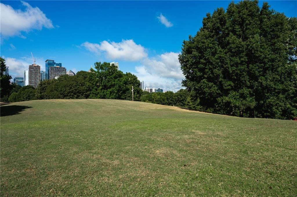 1029 Piedmont Avenue Northeast, Unit 303 Atlanta, GA 30309 - Photo 39 of 44 a view of a field with an trees in the background