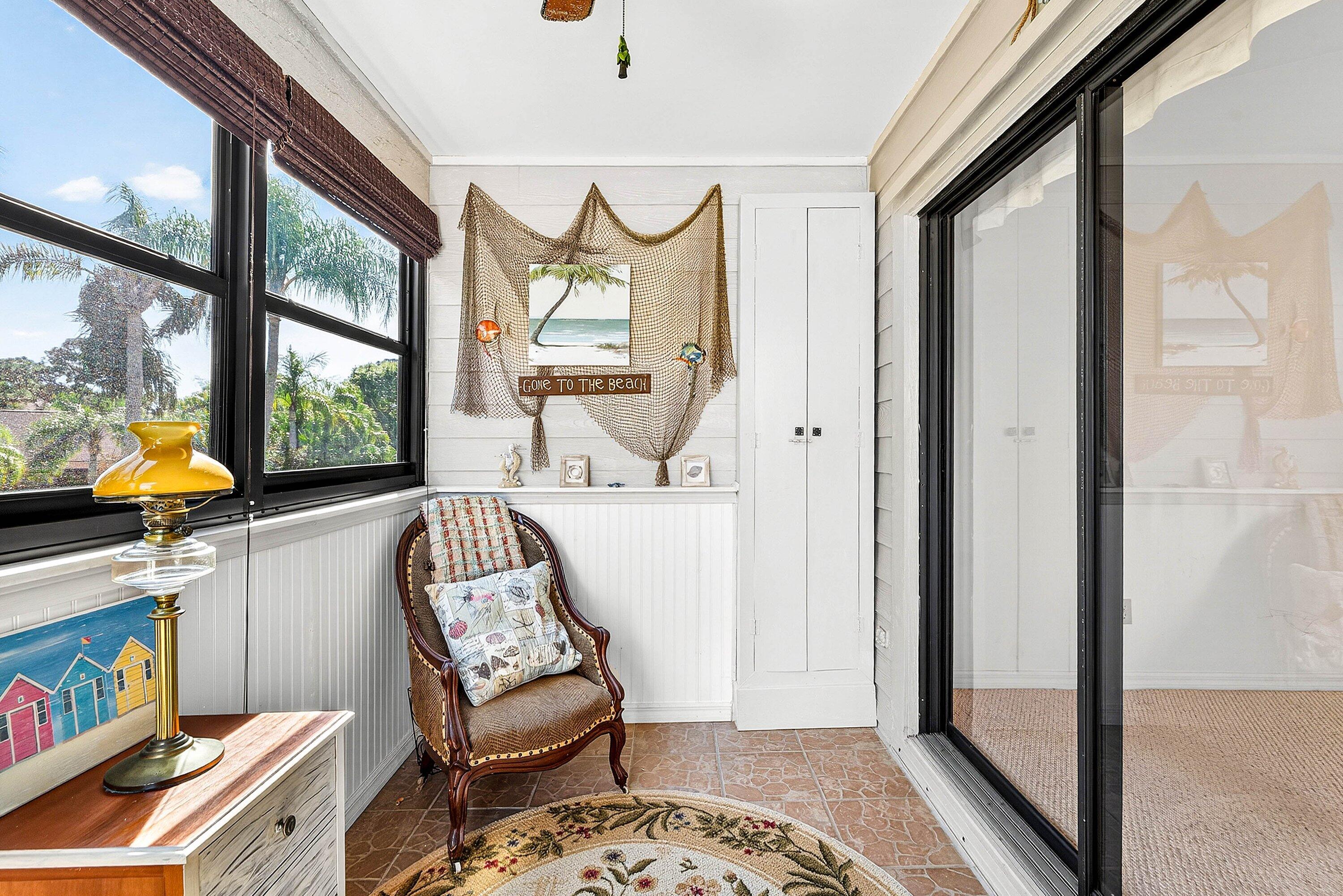 6163 Southeast Georgetown Place Hobe Sound, FL 33455 - Photo 25 of 59 enclosed balcony