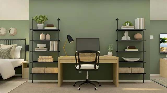 a view of entryway with workspace