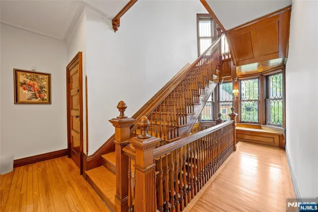 wooden floor with windows
