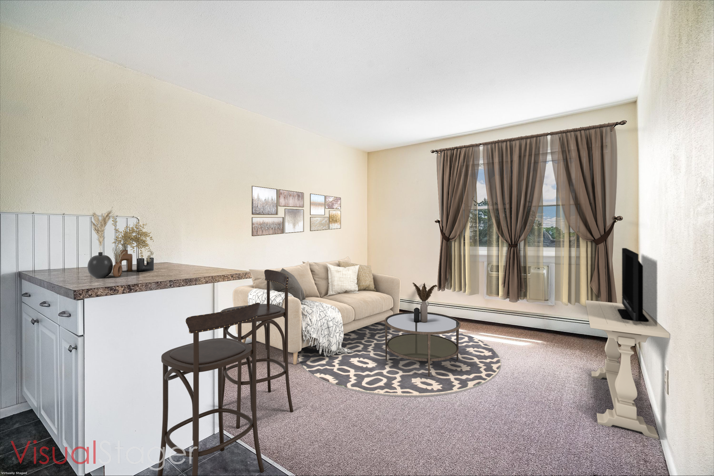 18 Fairfield Avenue, Unit A7 Norwalk, CT 06854 - Photo 2 of 11 a living room with furniture and a window