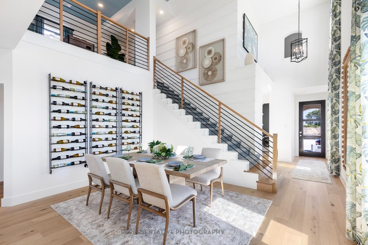 10330 Da Silva Street Manvel, TX 77578 - Photo 10 of 17 a dining room with furniture and wooden floor