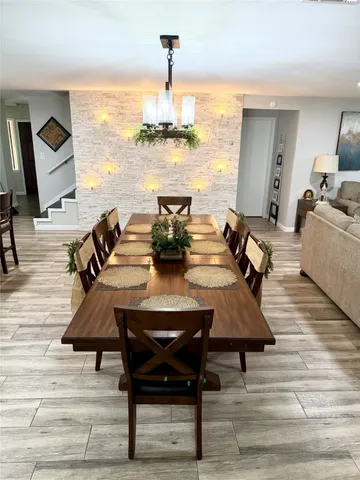 a living room with furniture and a ocean view