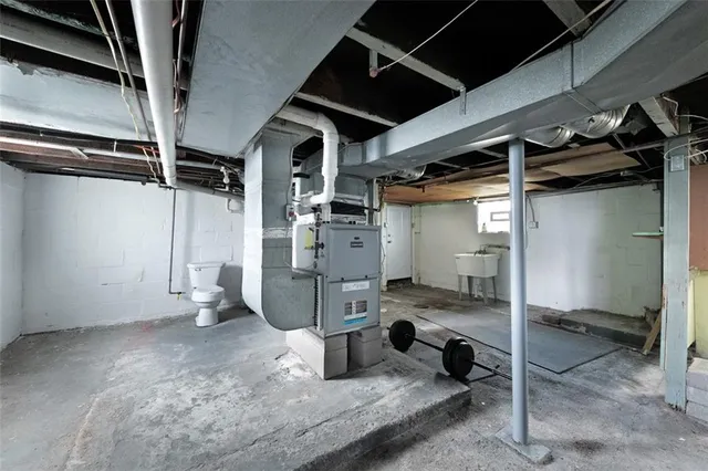 a room with gym equipment