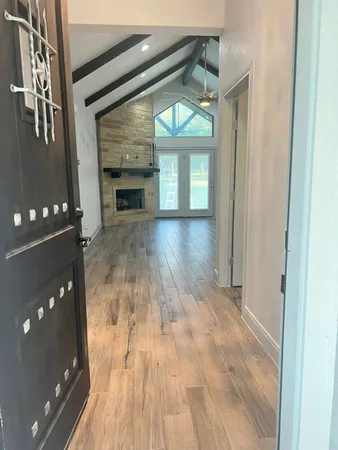 a view of a front door of house