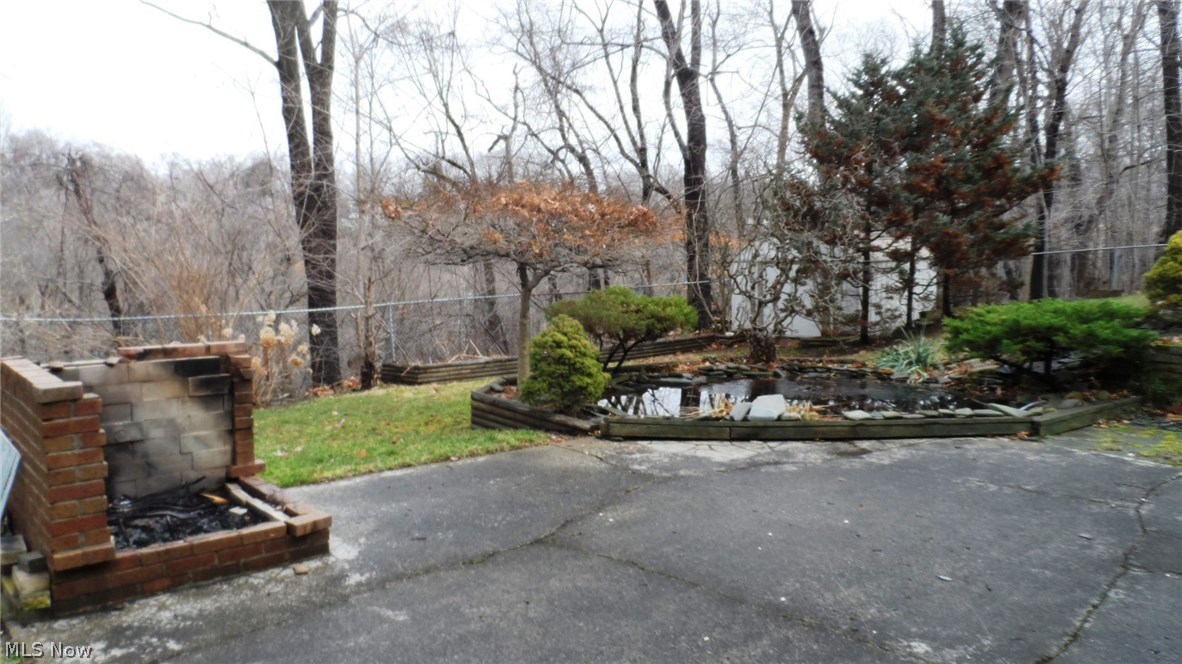 1457 Riverside Drive Akron, OH 44310 - Photo 25 of 27 Cement Patio is great for entertaining with corner fireplace and beautiful views of CF river