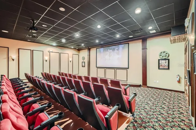 a water heater room with a couch