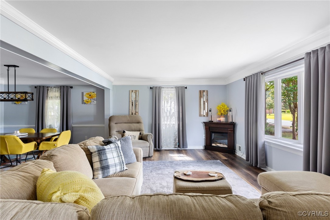 8119 Inca Court North Chesterfield, VA 23237 - Photo 4 of 36 a living room with furniture and a fireplace