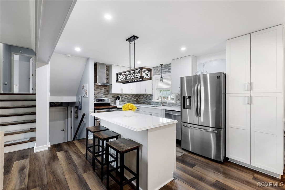 8119 Inca Court North Chesterfield, VA 23237 - Photo 8 of 36 a kitchen with refrigerator and window