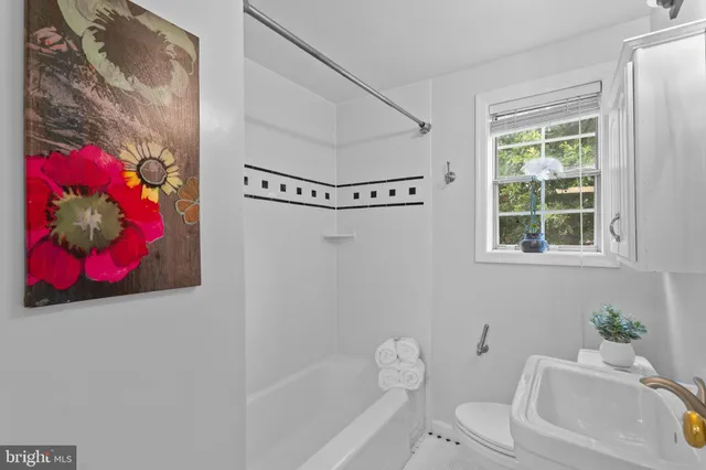 a bathroom with a toilet and a bathtub