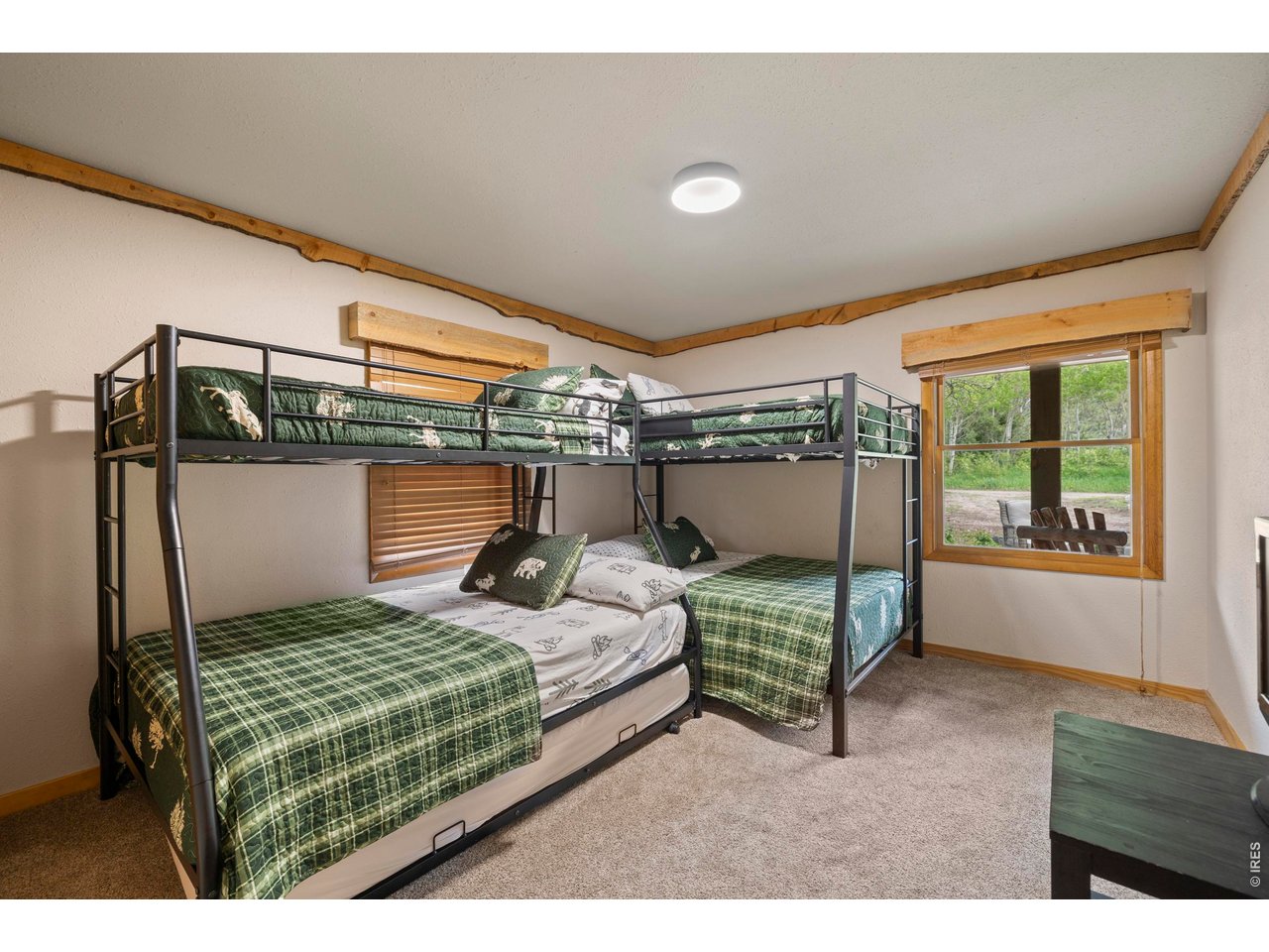 428 Rustic Road Bellvue, CO 80512 - Photo 22 of 43 a bedroom with a bed window and walk in closet