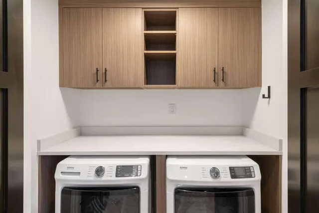 a view of storage and utility room