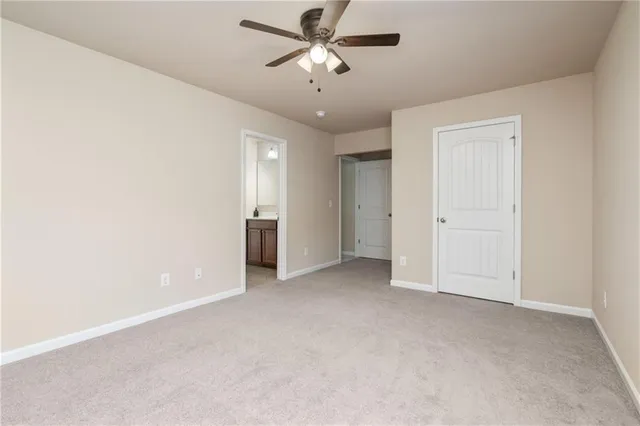 a view of an empty room