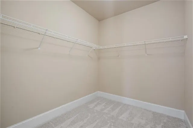 a view of a room with empty racks