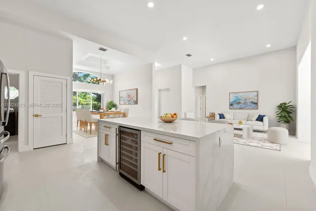 a view of cabinets and wooden floor