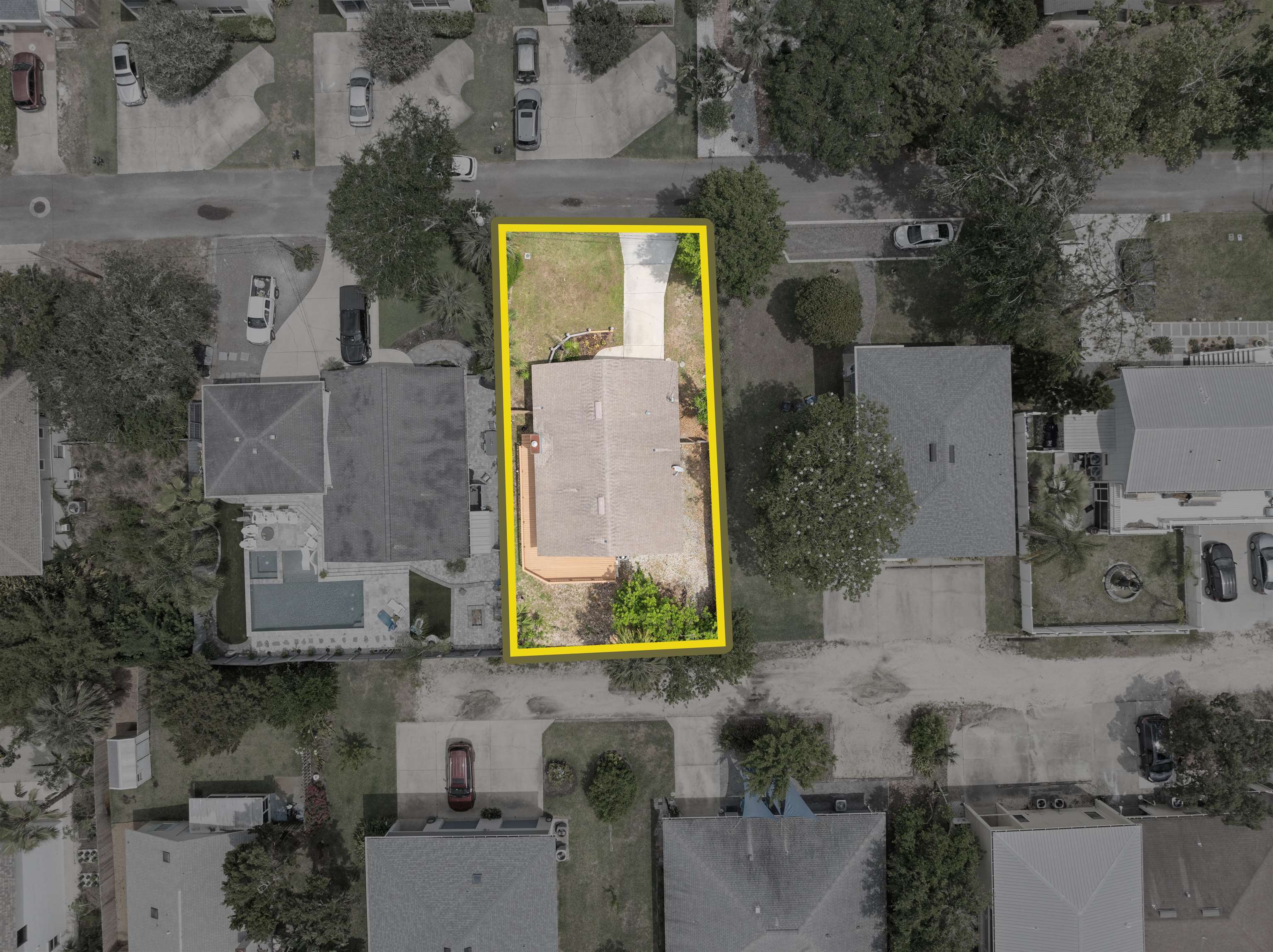 207 B Street St. Augustine Beach, FL 32080 - Photo 19 of 22 an aerial view of residential houses with outdoor space
