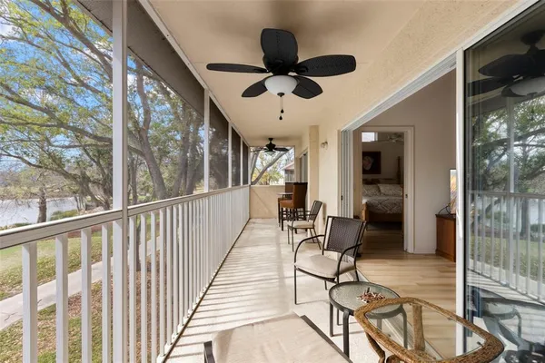 a view of a livingroom with furniture and entryway