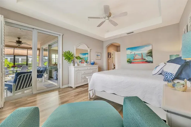 an aerial view of a house with a ocean view