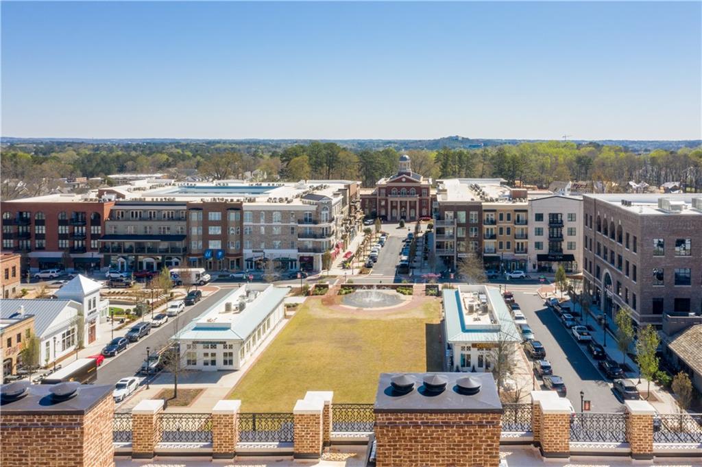 98 Academy Street Alpharetta, GA 30009 - Photo 51 of 56 an aerial view of a house with a ocean view