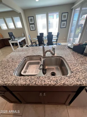 a close view of sink