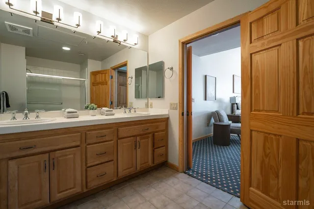 a view of a glass door and from a balcony