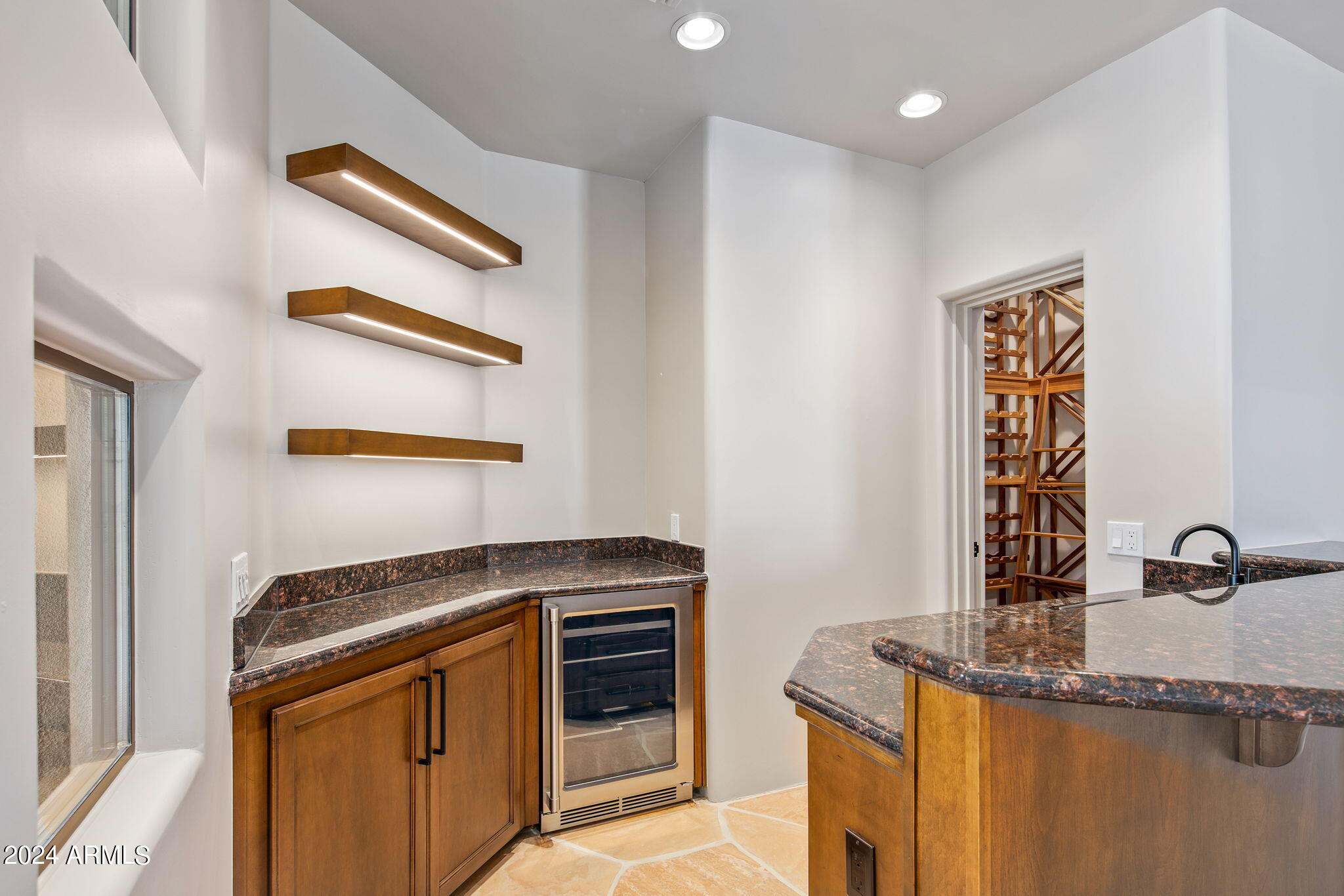 9917 East Filaree Lane Scottsdale, AZ 85262 - Photo 38 of 52 16-web-or-mls-Bar ~ Wine Cellar