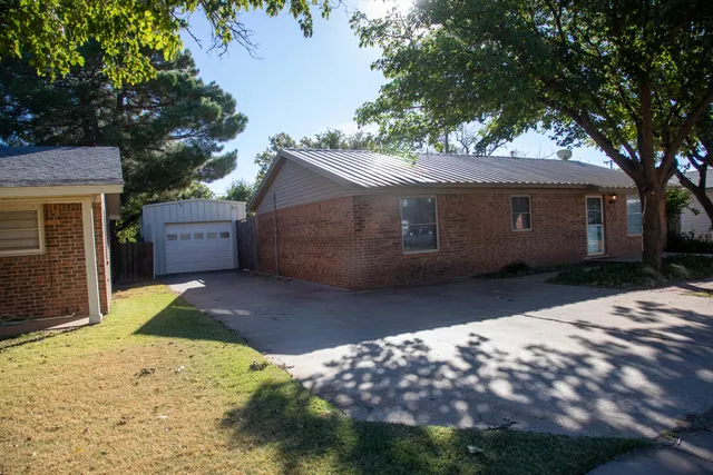 a backyard of a house