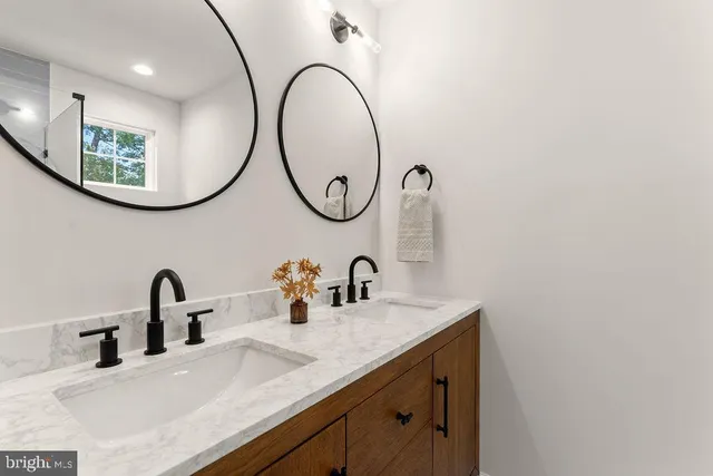 a view of a balcony with wooden floor