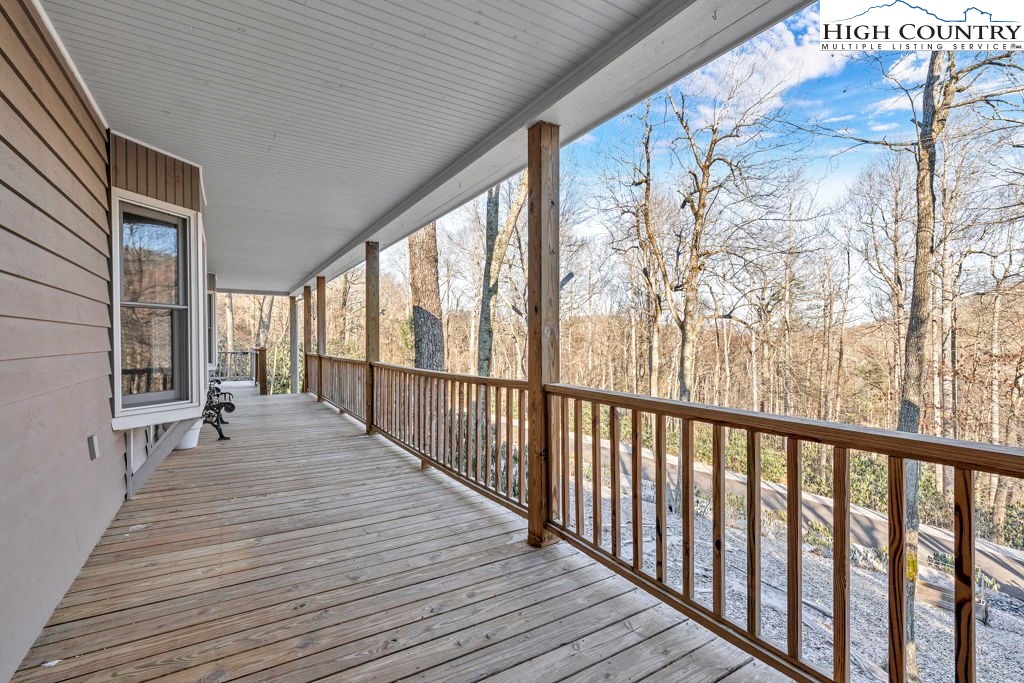 472 Virgil's Lane Boone, NC 28607 - Photo 38 of 44 a view of porch with wooden floor