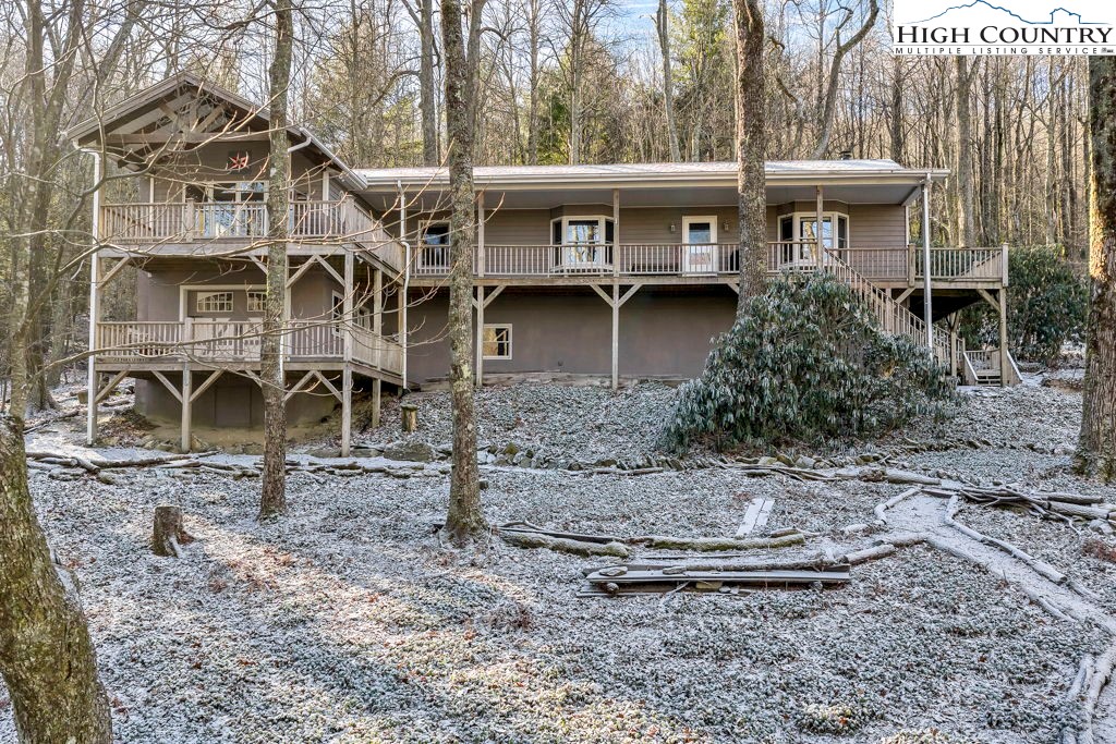 472 Virgil's Lane Boone, NC 28607 - Photo 41 of 44 a front view of a house with plants