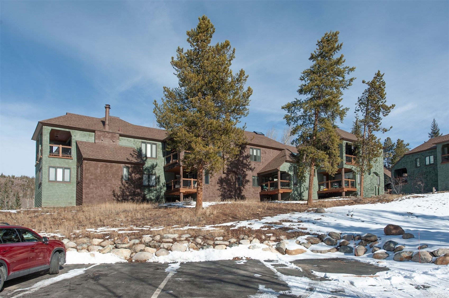 352 Wild Irishman Road, Unit 1907 Keystone, CO 80435 - Photo 34 of 43 a street view with a building in snow