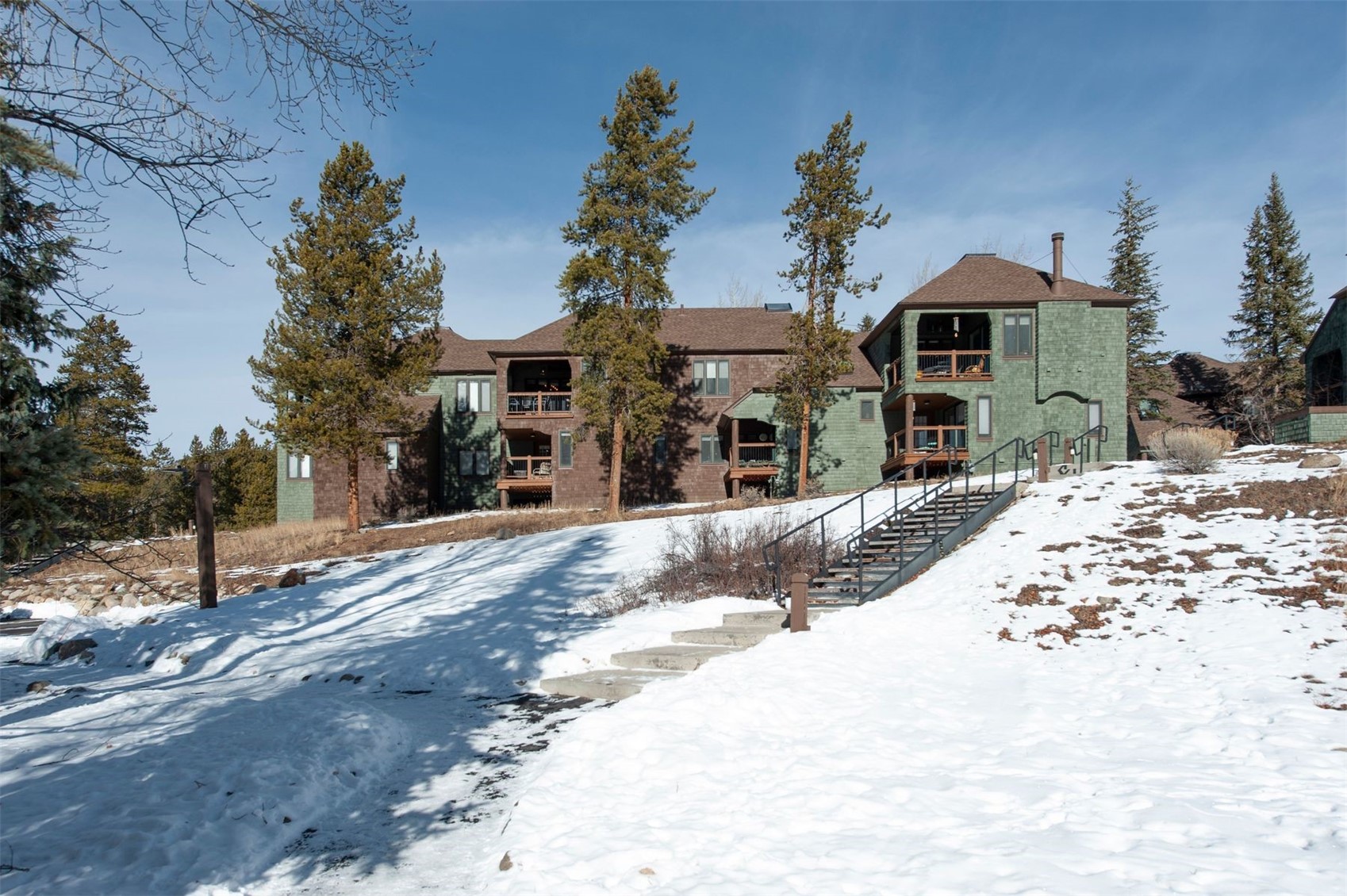 352 Wild Irishman Road, Unit 1907 Keystone, CO 80435 - Photo 36 of 43 a view of a houses with snow on the road
