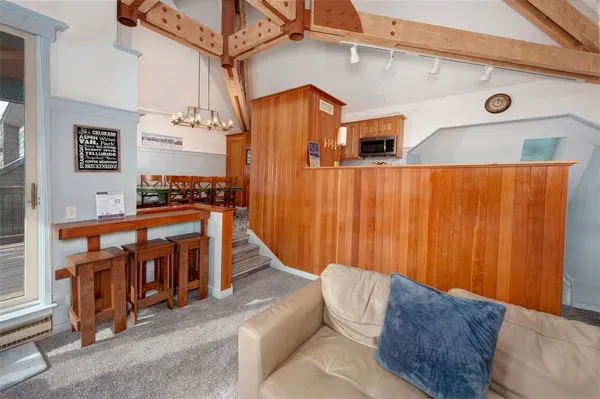 a view of a living room and a couch