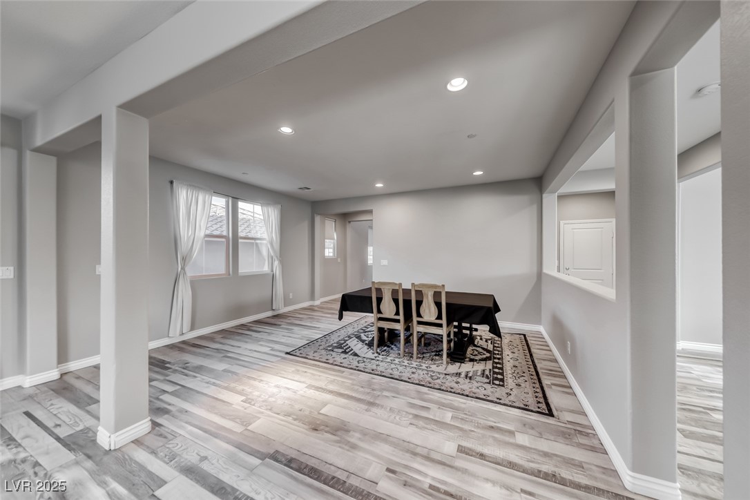 723 Gorringe Ridge Court Henderson, NV 89002 - Photo 12 of 48 Dining room featuring recessed lighting and light wood-style flooring