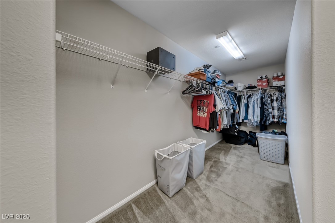 723 Gorringe Ridge Court Henderson, NV 89002 - Photo 27 of 48 Walk in closet featuring light carpet