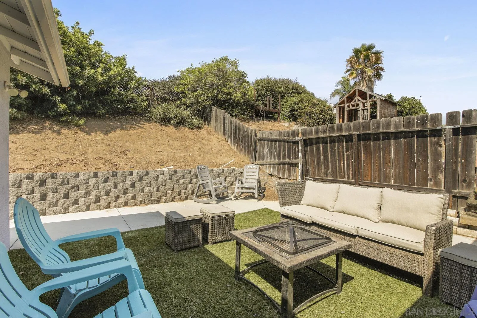 10442 Nate Way Santee, CA 92071 - Photo 23 of 31 a view of a terrace with couches and a table