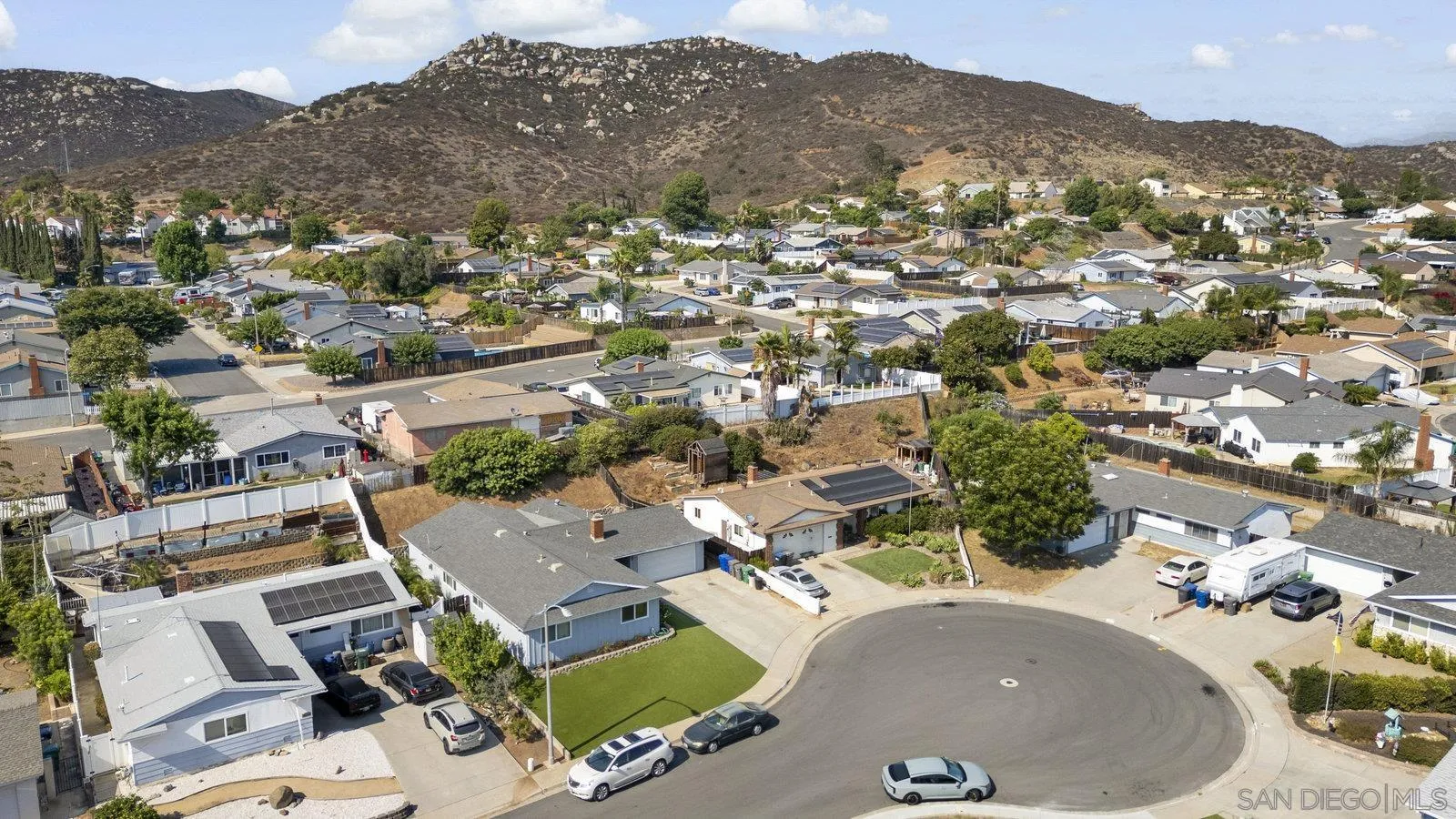 10442 Nate Way Santee, CA 92071 - Photo 30 of 31 an aerial view of a house with a outdoor space