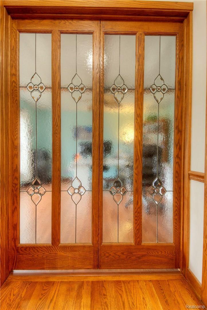 Stain Glass Doors to Den