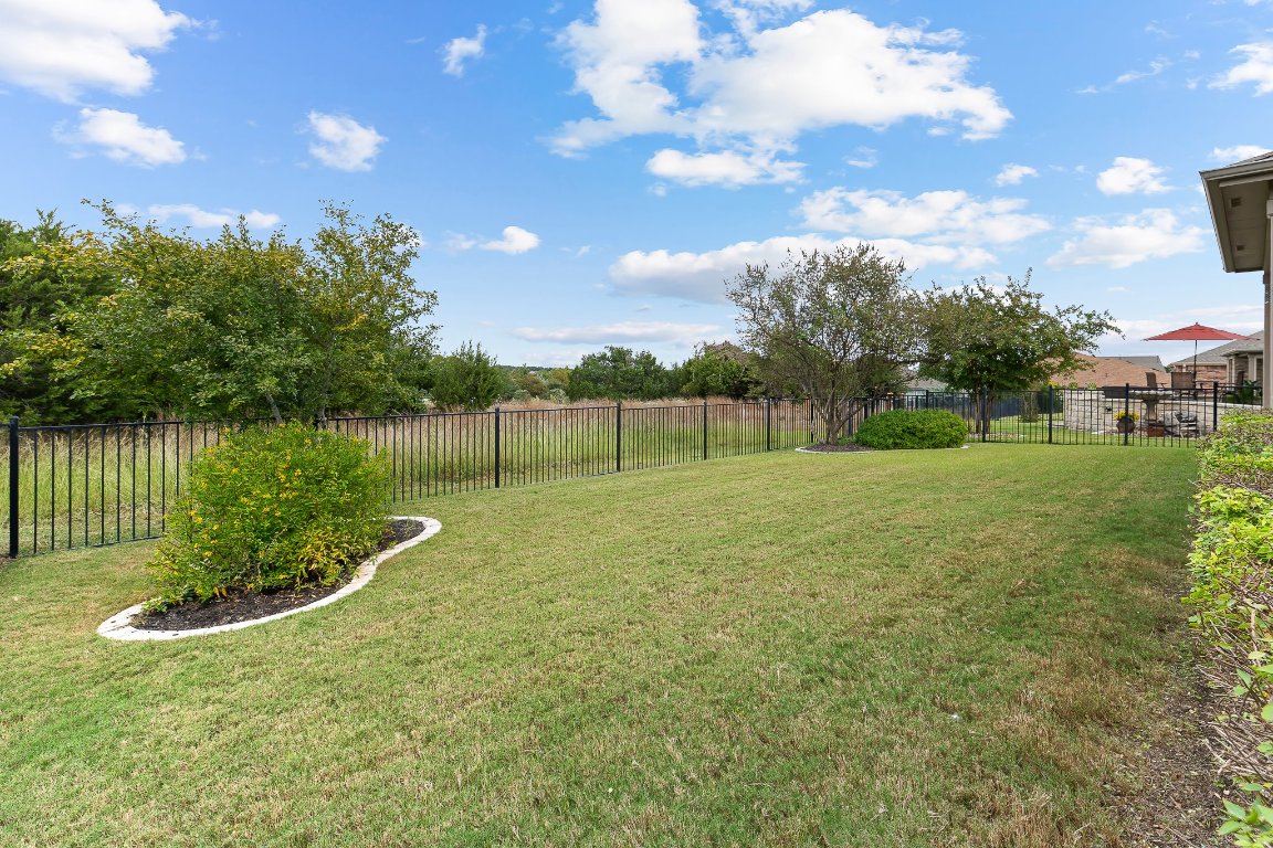608 Kite Ridge Street Georgetown, TX 78633 - Photo 34 of 39 a view of a garden with a lake