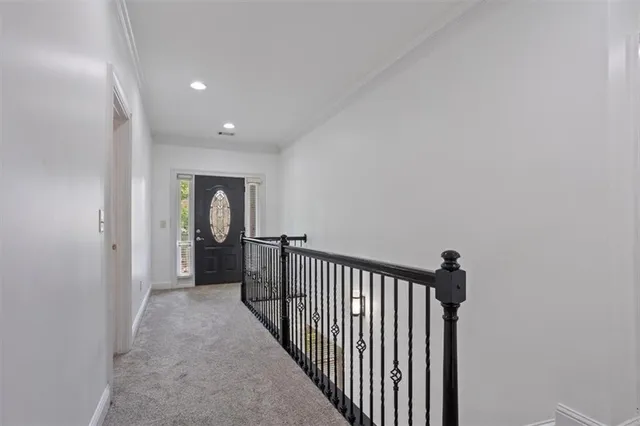 a bedroom with a bed and a cabinets