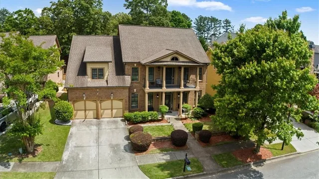 a view of a house with patio