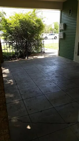 a view of an ocean and a yard