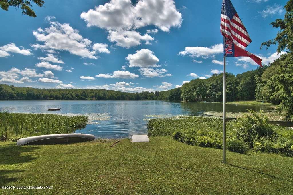292 Loomis Lk Road Hop Bottom, PA 18824 - Photo 4 of 76 a view of a lake with houses in the back