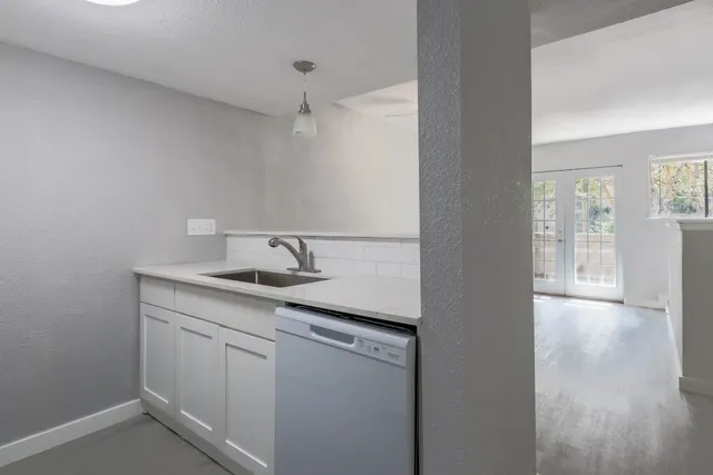 a view of vanity with sink