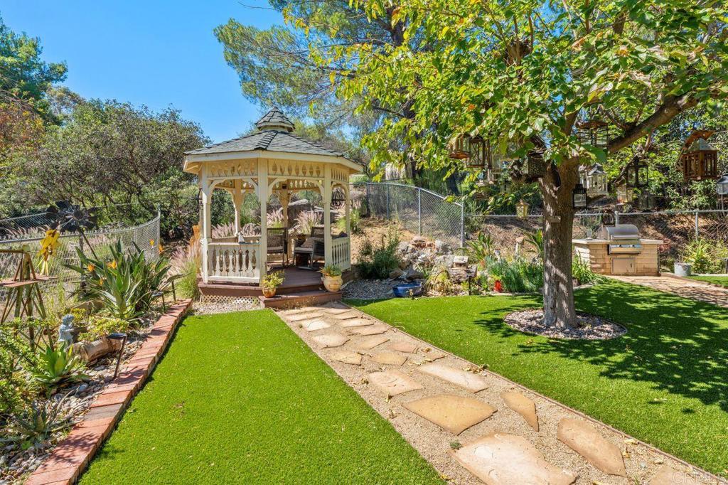 2869 Polk Road Alpine, CA 91901 - Photo 4 of 36 a view of a yard with plants and large trees