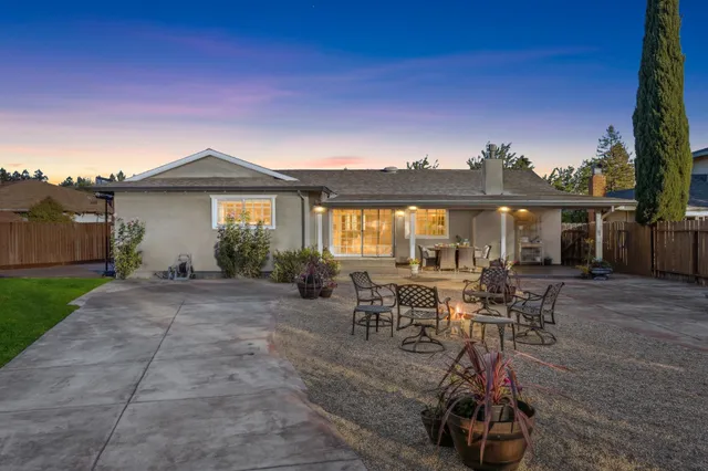 a view of a house with patio