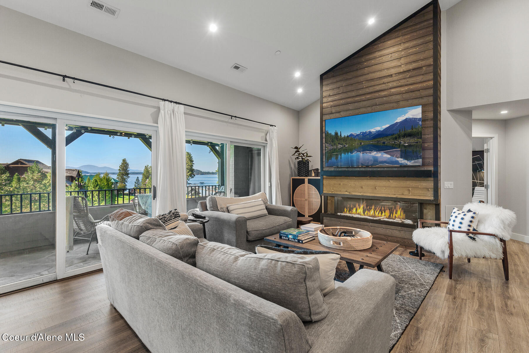 4724 South Arrow Point Drive, Unit A304 Harrison, ID 83833 - Photo 1 of 1 Living room and view