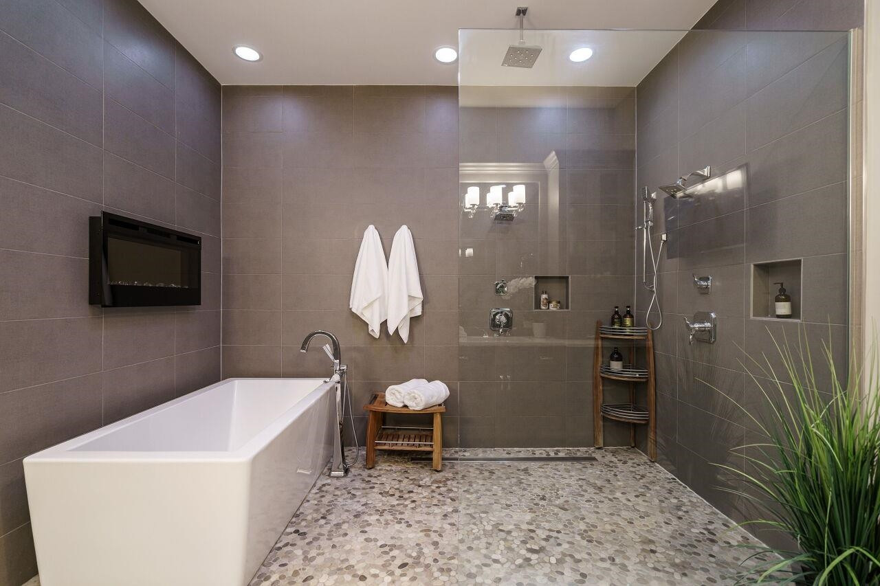 1341 Queensferry Road Cary, NC 27511 - Photo 22 of 40 With Walk In Shower And Stand Alone Tub