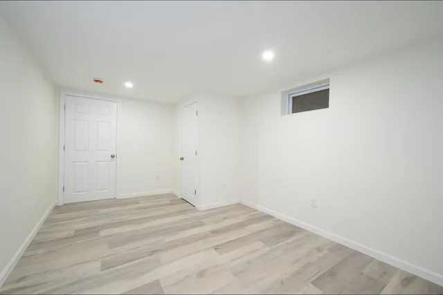 wooden floor in a room