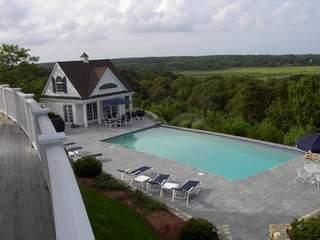 Undisclosed Address West Barnstable, MA 02668 - Photo 9 of 9 an aerial view of a house with pool fire pit and outdoor seating